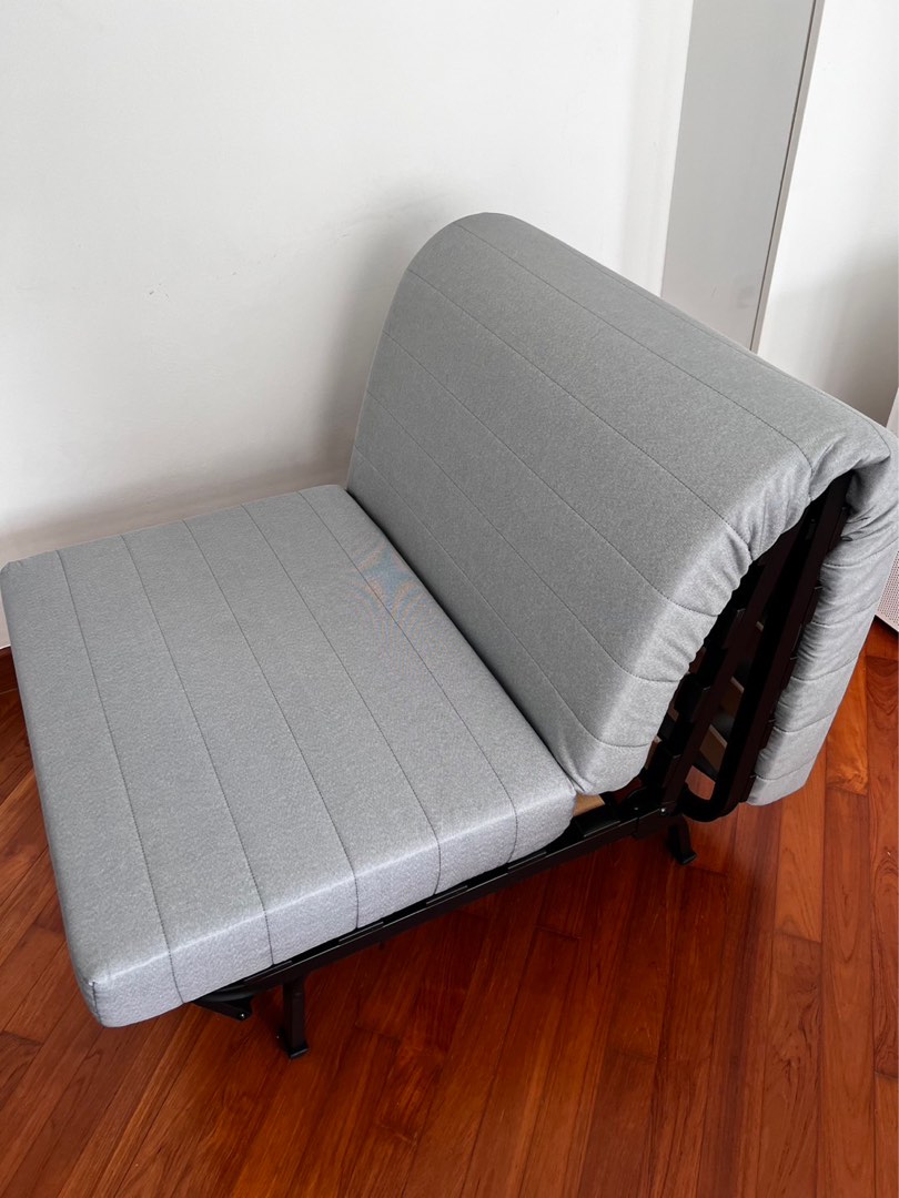 IKEA (LYCKSELE) Chair Bed frame with mattress, Furniture & Home Living