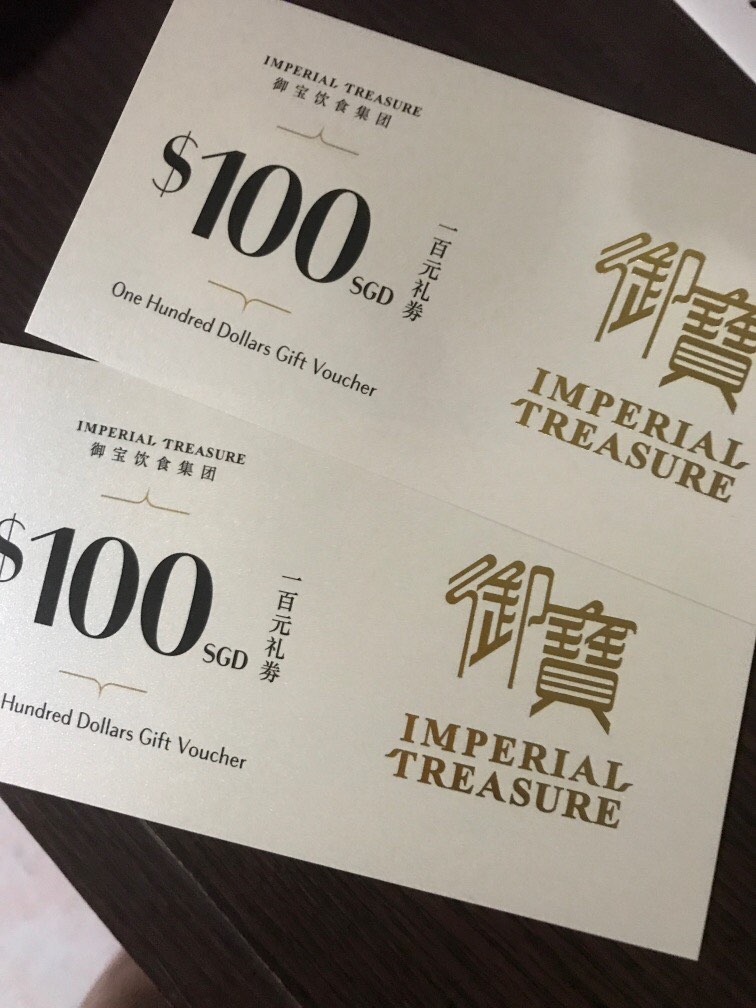 Imperial treasure voucher, Tickets & Vouchers, Vouchers on Carousell