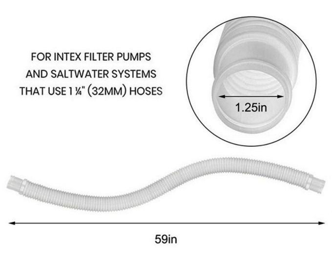 INTEX Pool Filter Pump Replacement Hose. Saluran Hos Pam Penapis Kolam