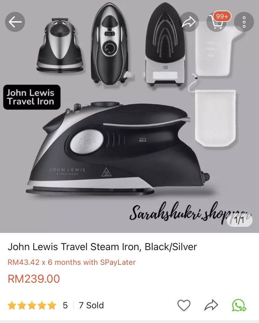Steam iron sales john lewis