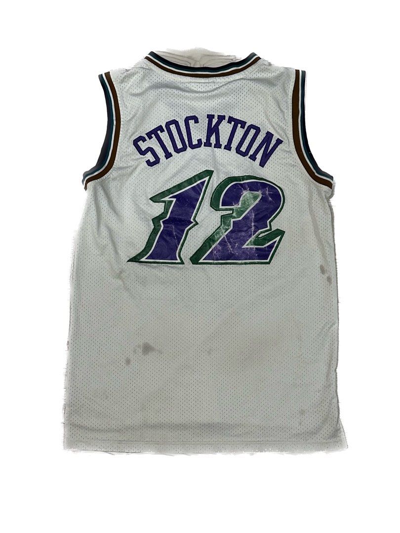 John Stockton Utah Jazz Hardwood Classic NBA Jersey Men s Fashion Tops Sets Tshirts Polo Shirts on Carousell