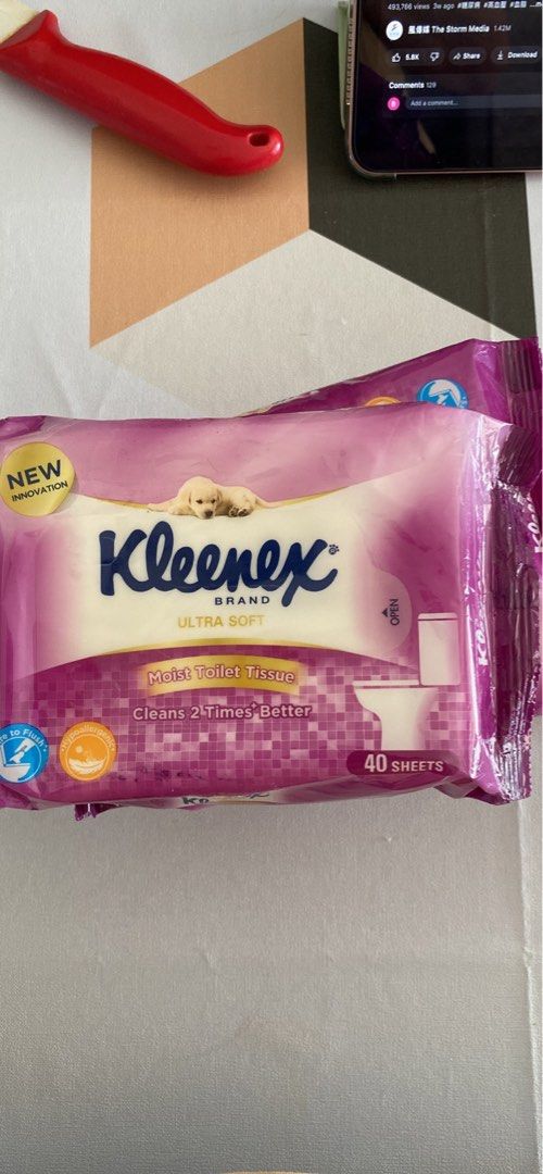 Kleenex Moist Toilet Tissue, Everything Else on Carousell