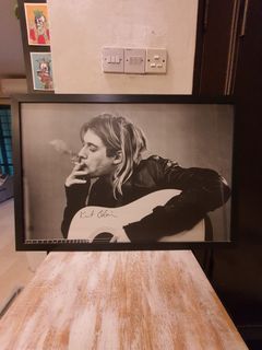 Kurt Cobain Nirvana Portrait Framed