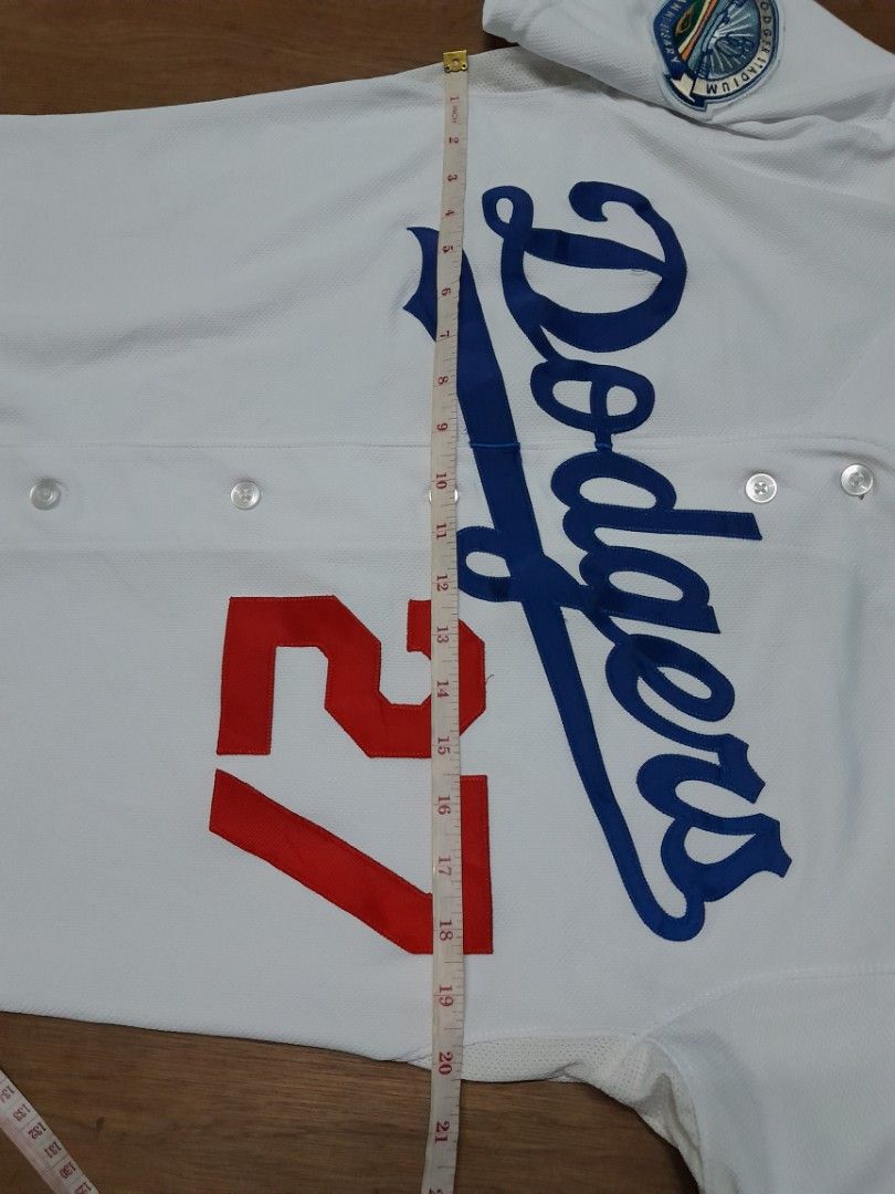 Authentic Collection Majestic Size 50 LA Dodgers Kemp 27 MLB Jersey White