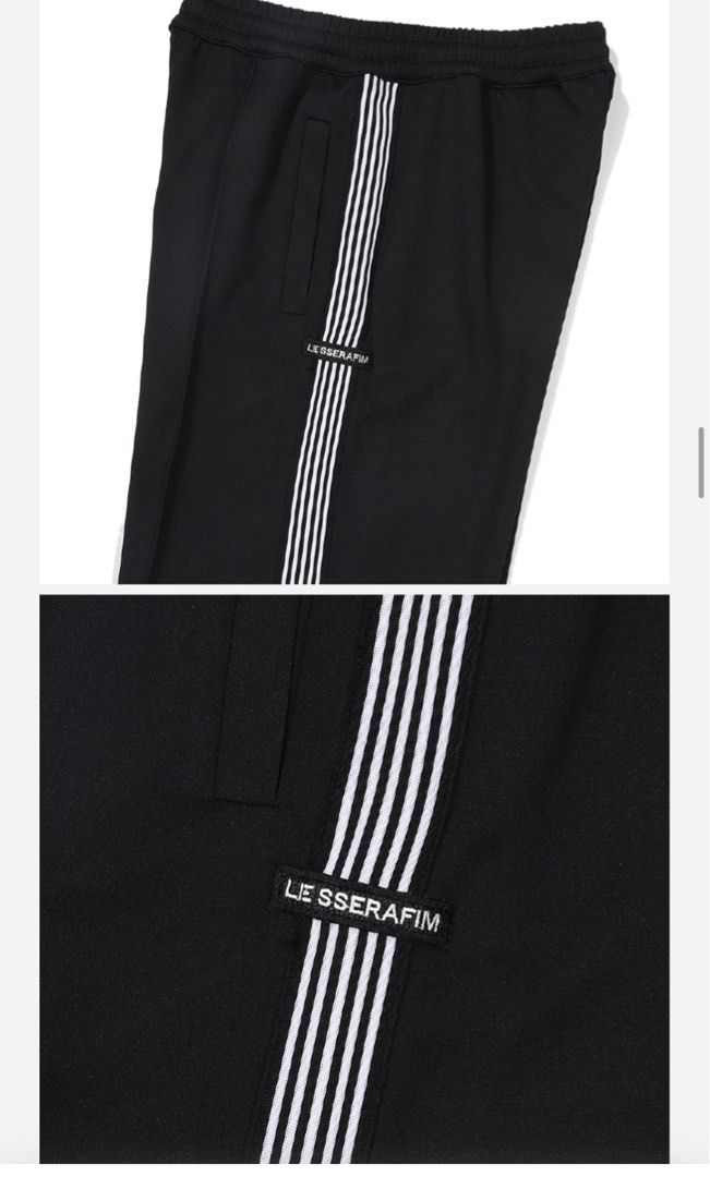 LE SSERAFIM TRACK PANTS（Black） S LE SSERAFIM | Track Pants (Black)