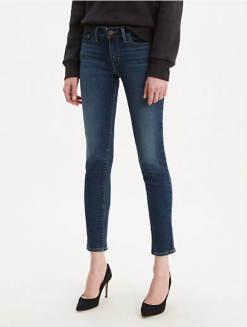 Levi's 711 skinny ankle white cheap
