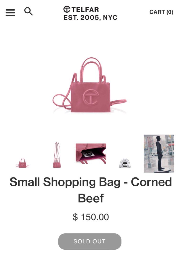 Telfar Large 'Corned Beef' Shopping Tote - Pink Totes, Handbags