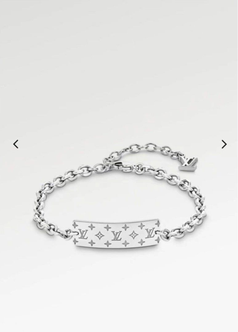 Louis Vuitton Louis Vuitton Bracelet Monogram Chain Metal Silver Unisex  M62486