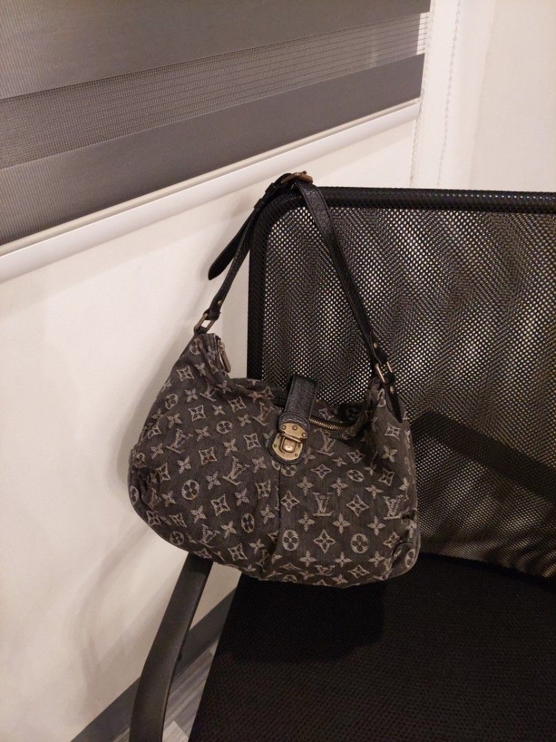 Louis Vuitton Black Denim Mahina XS Bag at 1stDibs  louis vuitton black  denim bags, black denim louis vuitton bag, louis vuitton denim mahina