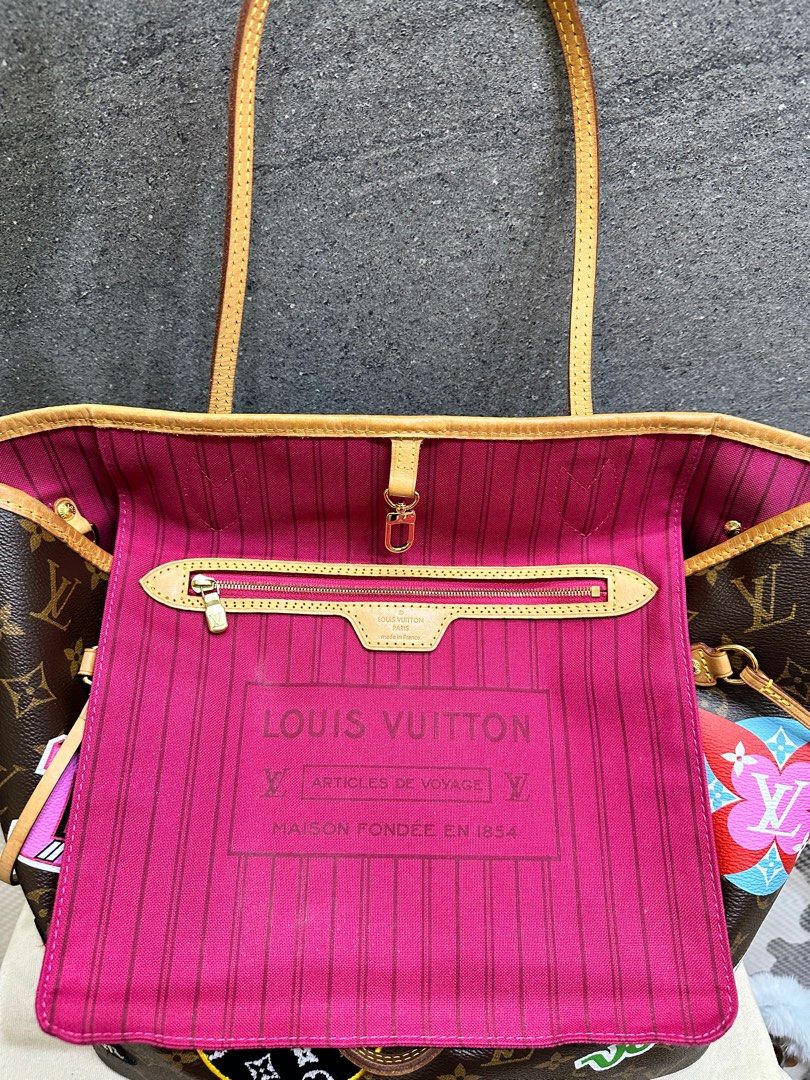 Louis Vuitton Limited Edition Monogram Canvas Patches Neverfull MM NM Bag -  Yoogi's Closet