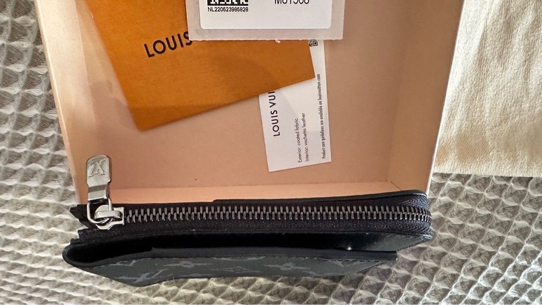 Louis Vuitton Hybrid Wallet Coin Case M81568 Monogram Eclipse Black Gr in  2023