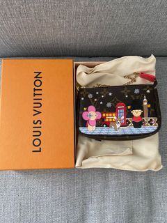 Louis Vuitton Damier Azur 2021 Christmas Animation Hollywood Victorine  Wallet