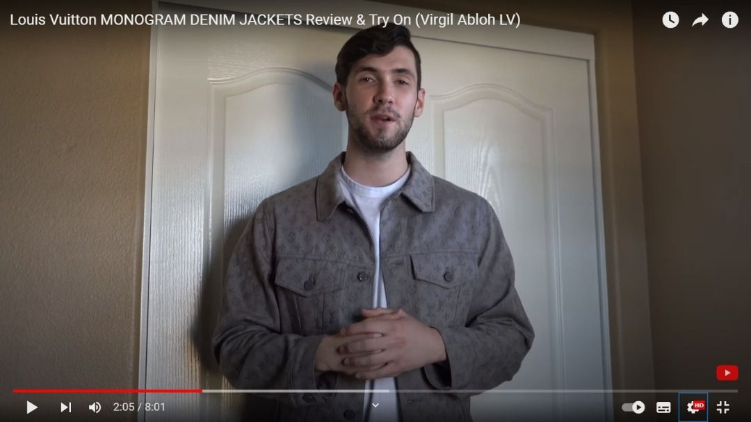 Louis Vuitton MONOGRAM DENIM JACKETS Review & Try On (Virgil Abloh LV) 