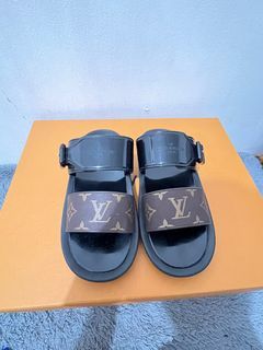 The Shoe Wash - Louis Vuitton White Sunbath Flat Mule