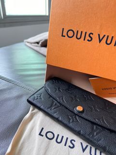 LNIB LV Louis Vuitton Emilie Wallet Black Monogram Empreinte