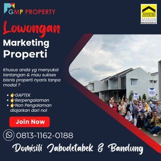 lowongan marketing properti freelance jabodetabek  dan bandung