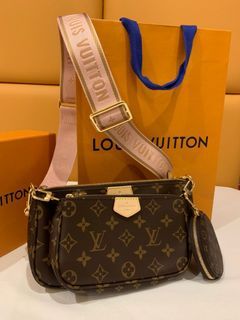 LV Multi Pochette (Pink), Luxury, Bags & Wallets on Carousell