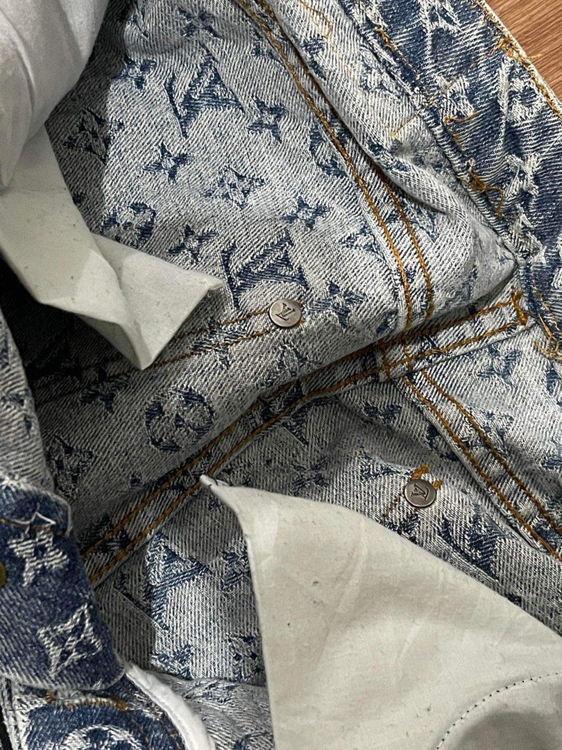 Louis Vuitton LV Monogram Patchwork Denim Pants, Men's Fashion, Bottoms,  Jeans on Carousell