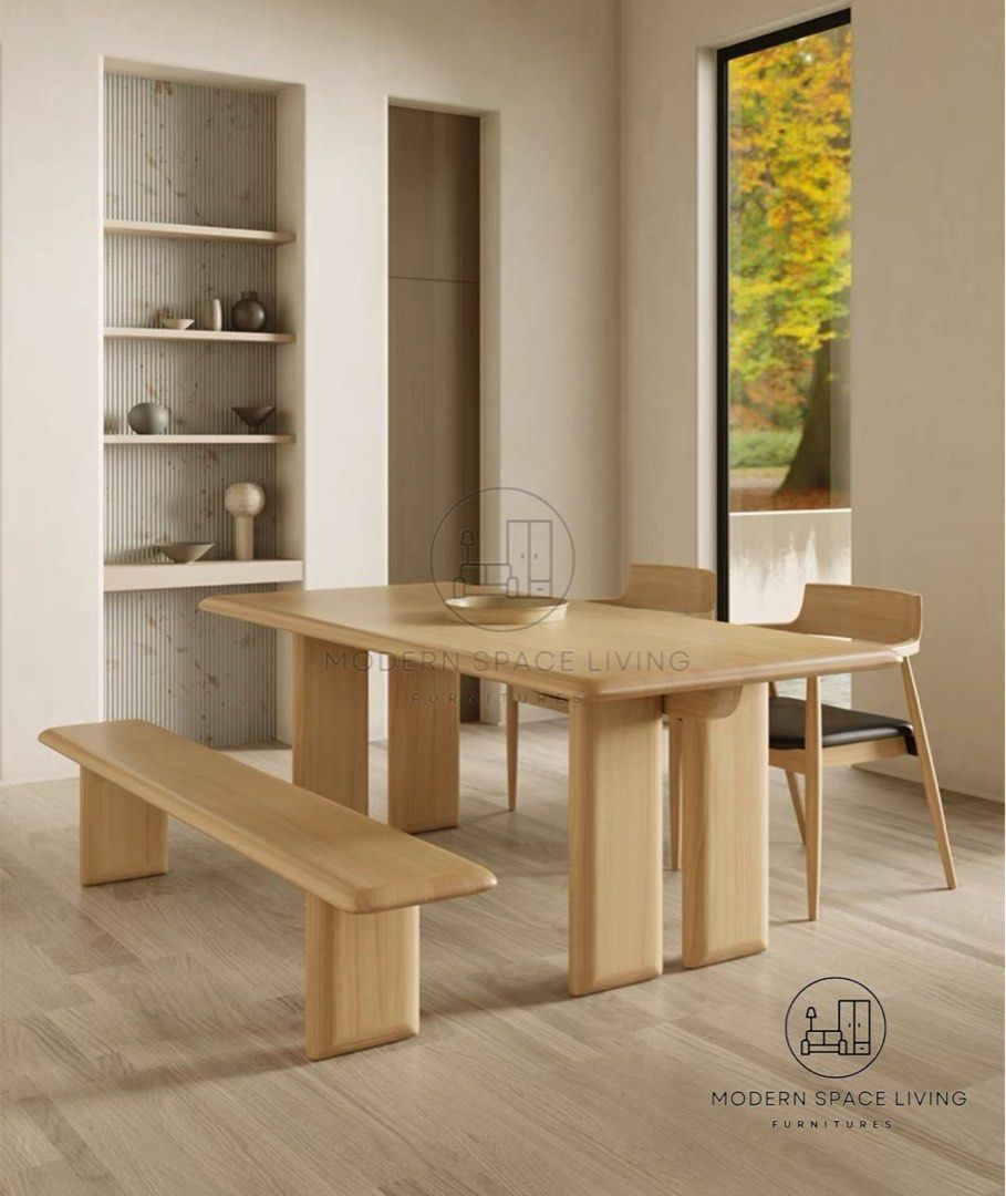 MATEO Scandinavian Dining Table Set / DBST160, Furniture & Home Living ...