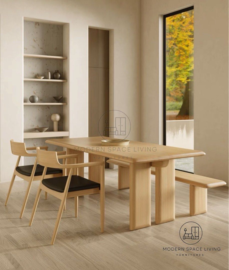 MATEO Scandinavian Dining Table Set / DBST160, Furniture & Home Living ...