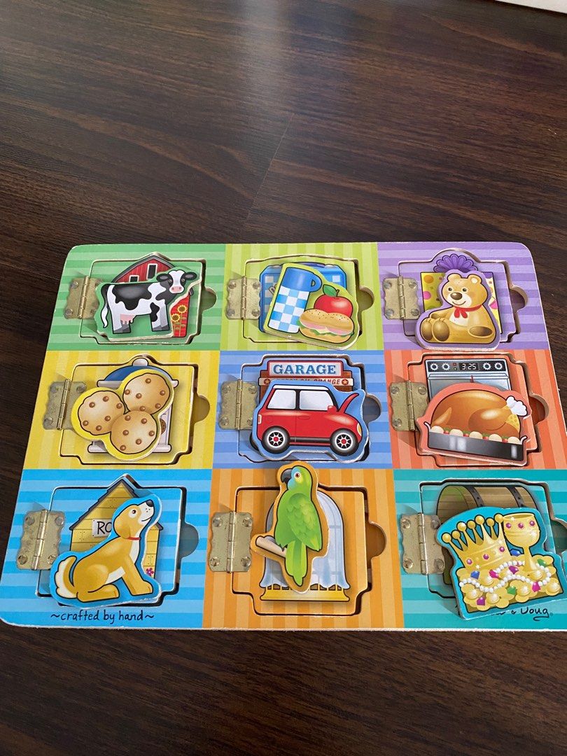 Melissa and doug open door puzzle sales