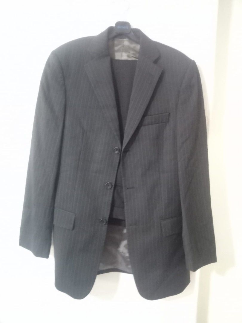 Mens gray suit jacket store