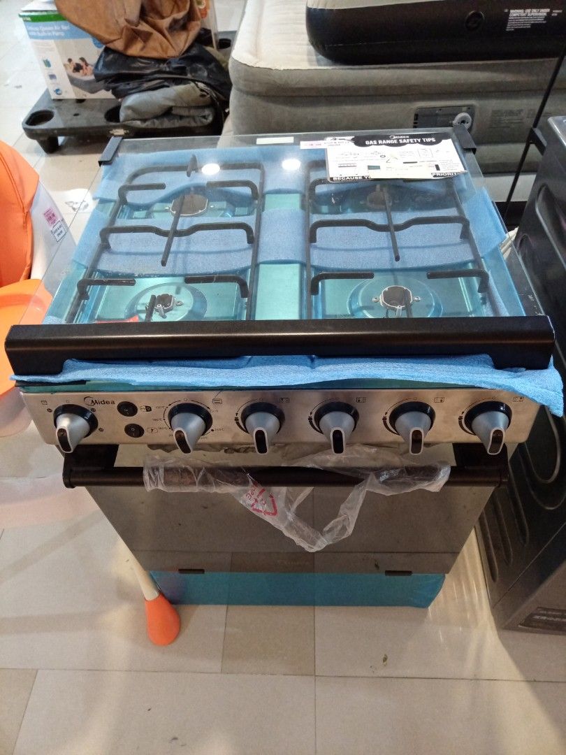 Midea gas range 4 burner, TV & Home Appliances, Kitchen Appliances