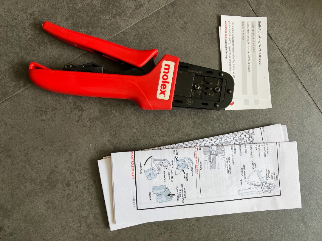 Molex Hand Crimp Tool 638190900 for AWG 16 18 20 24