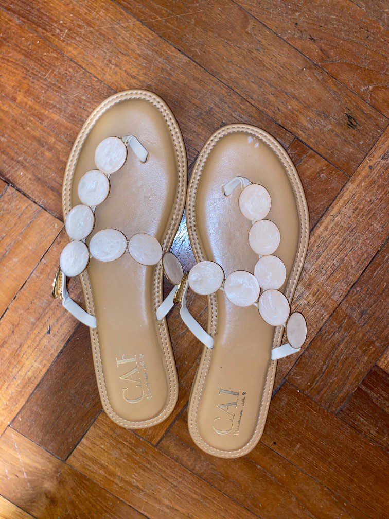 Mother of pearl Sandals Women s Fashion Footwear Sandals on