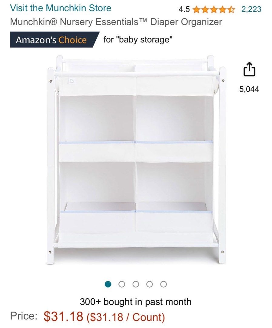 Munchkin Nursery Essentials Organizer, Babies & Kids, Baby Nursery