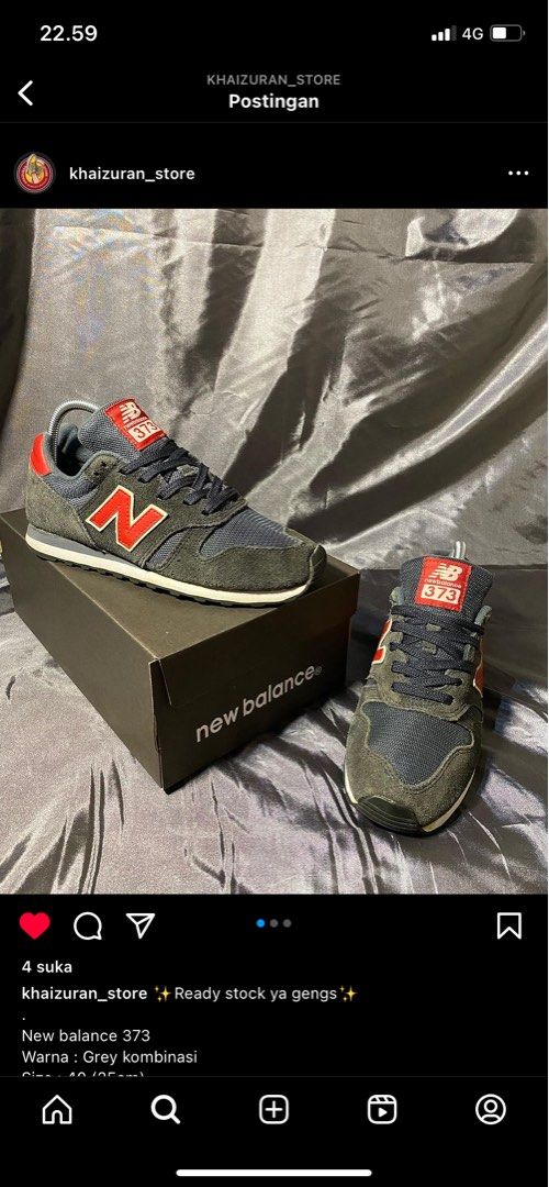 New Balance 373 Red