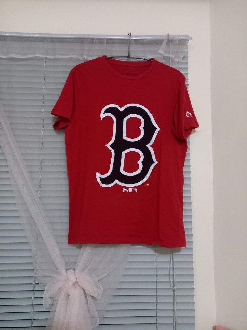 New era MLB Boston Red Sox Big Logo Oversized Short Sleeve T-Shirt Red