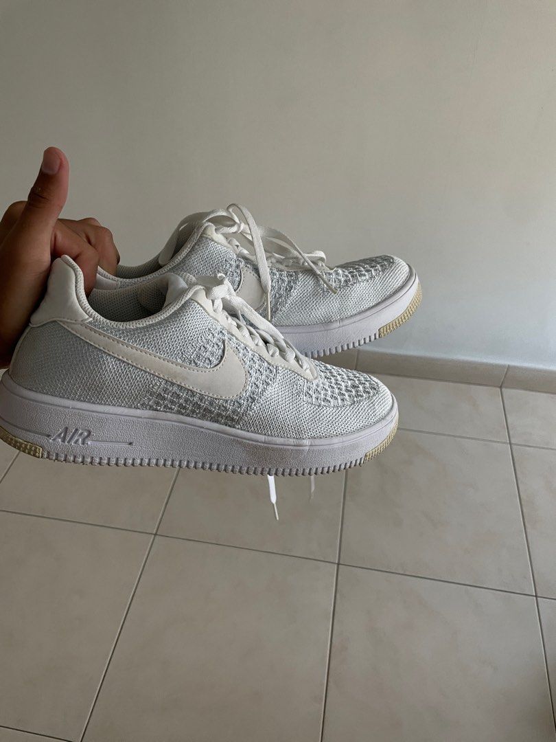 Nike Air Force 1 Flyknit Men s Fashion Footwear Sneakers on