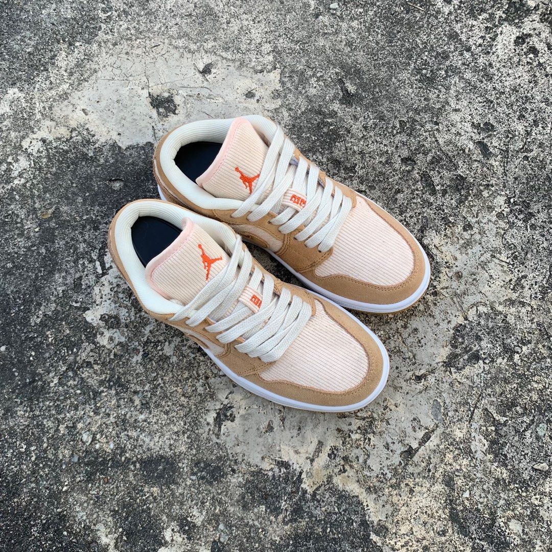 Nike Air Jordan 1 Low Twine Orange Quartz Corduroy on Carousell