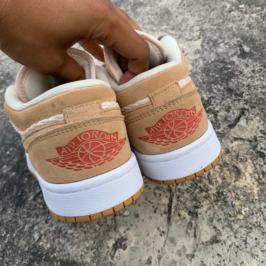 Nike Air Jordan 1 Low Twine Orange Quartz Corduroy on Carousell