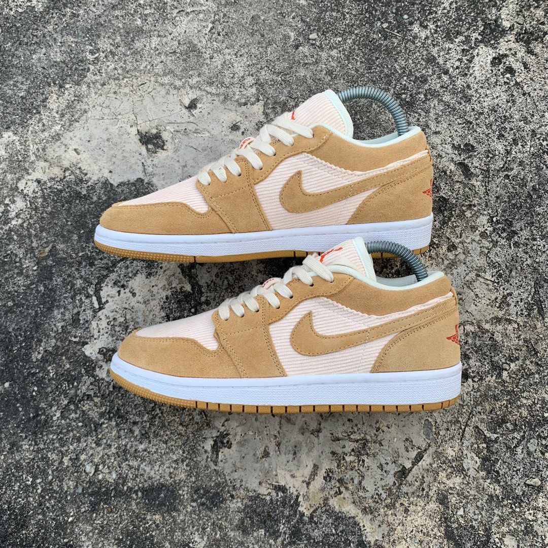 Nike Air Jordan 1 Low Twine Orange Quartz Corduroy on Carousell