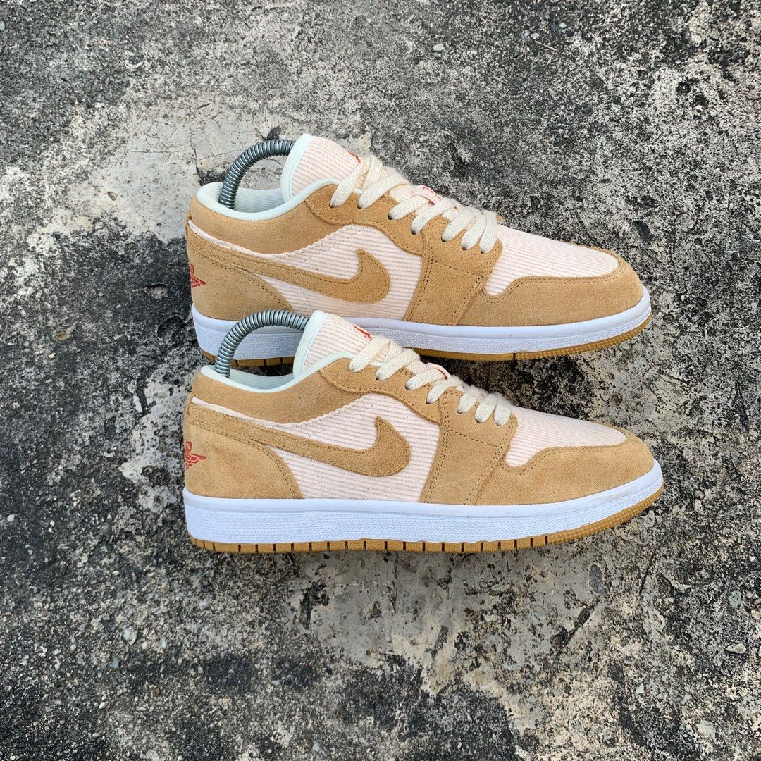 Nike Air Jordan 1 Low Twine Orange Quartz Corduroy on Carousell
