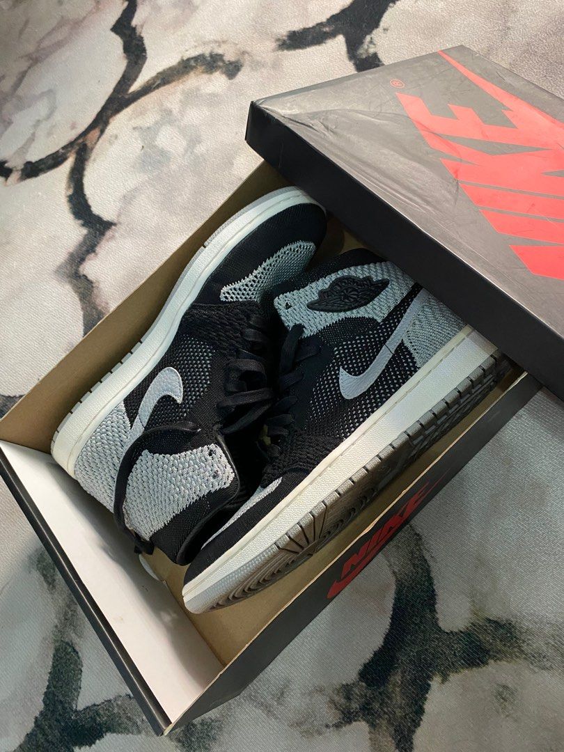 Jordan 1 flyknit deals shadow on feet