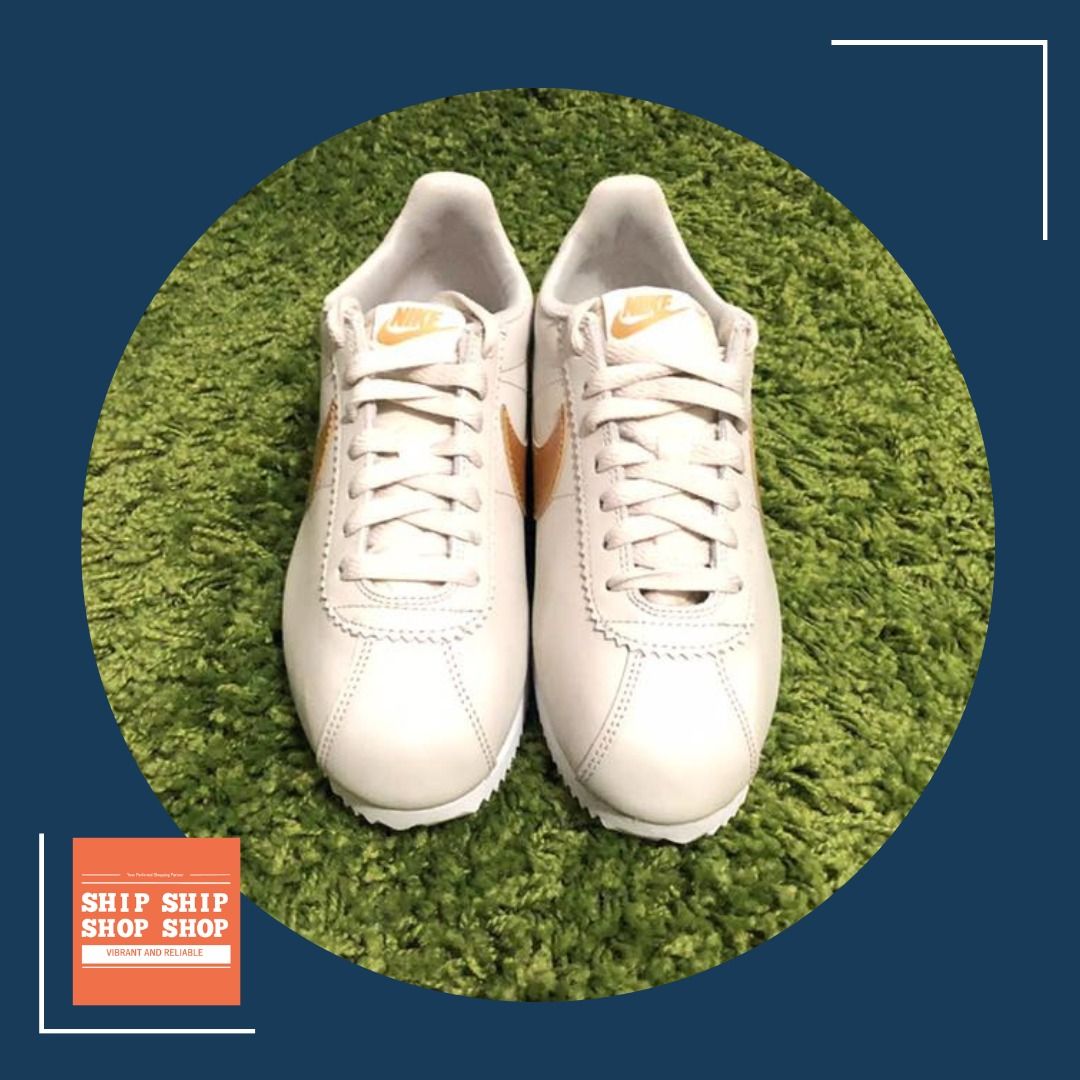 Nike cortez discount gold tick