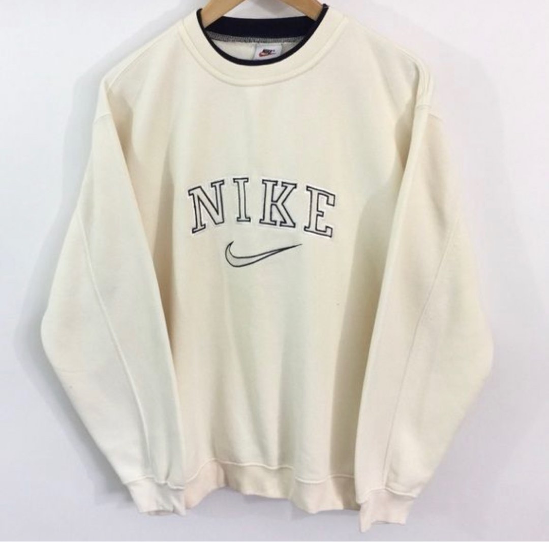 Nike cream sweater store