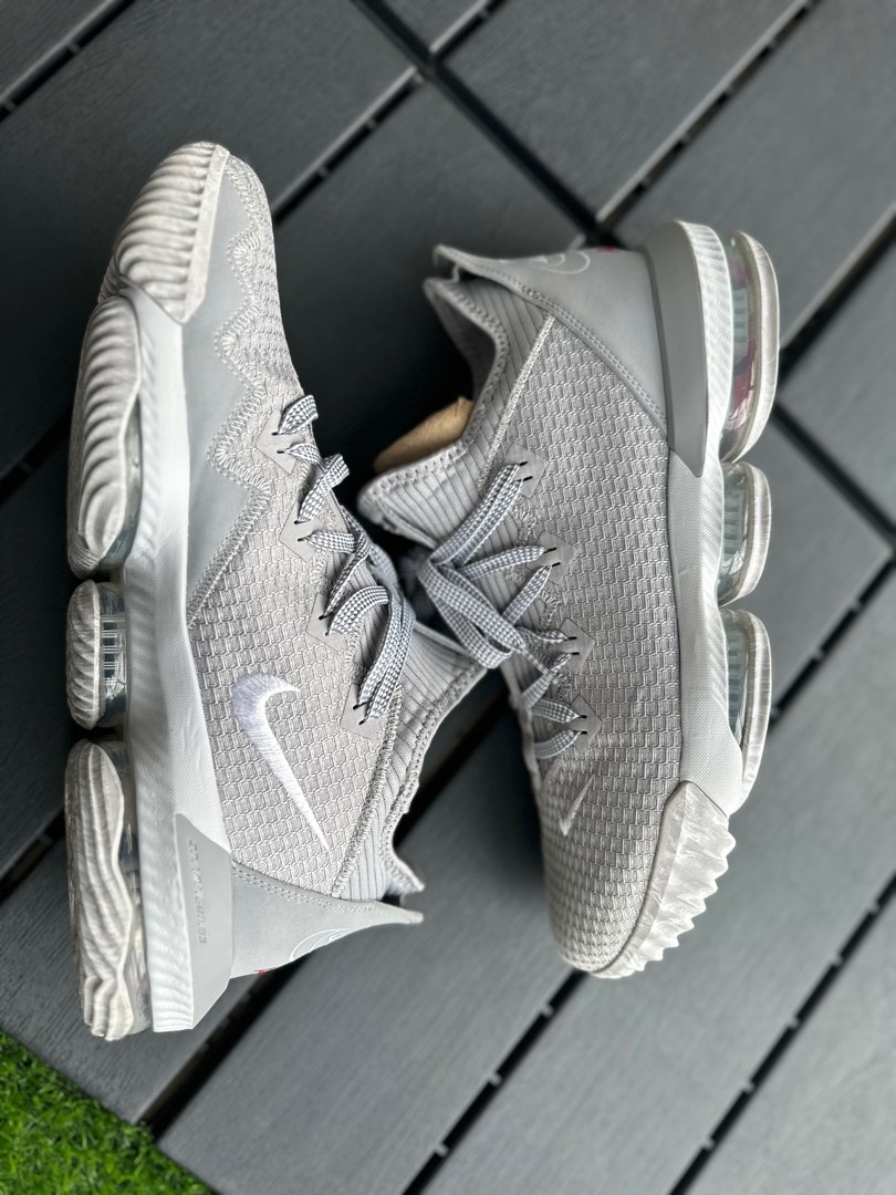 Lebron 16 grey white on sale