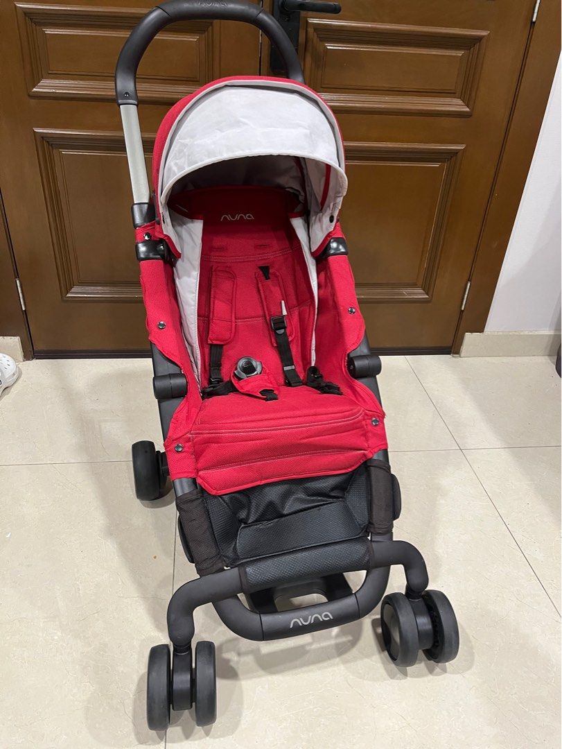 Nuna sales stroller red