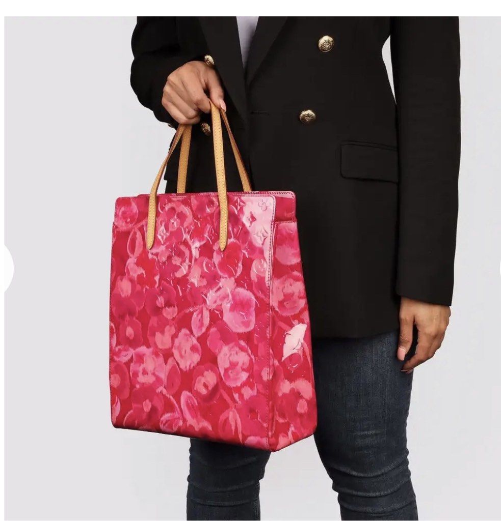 Louis Vuitton Pink Monogram Vernis Ikat Flower Catalina