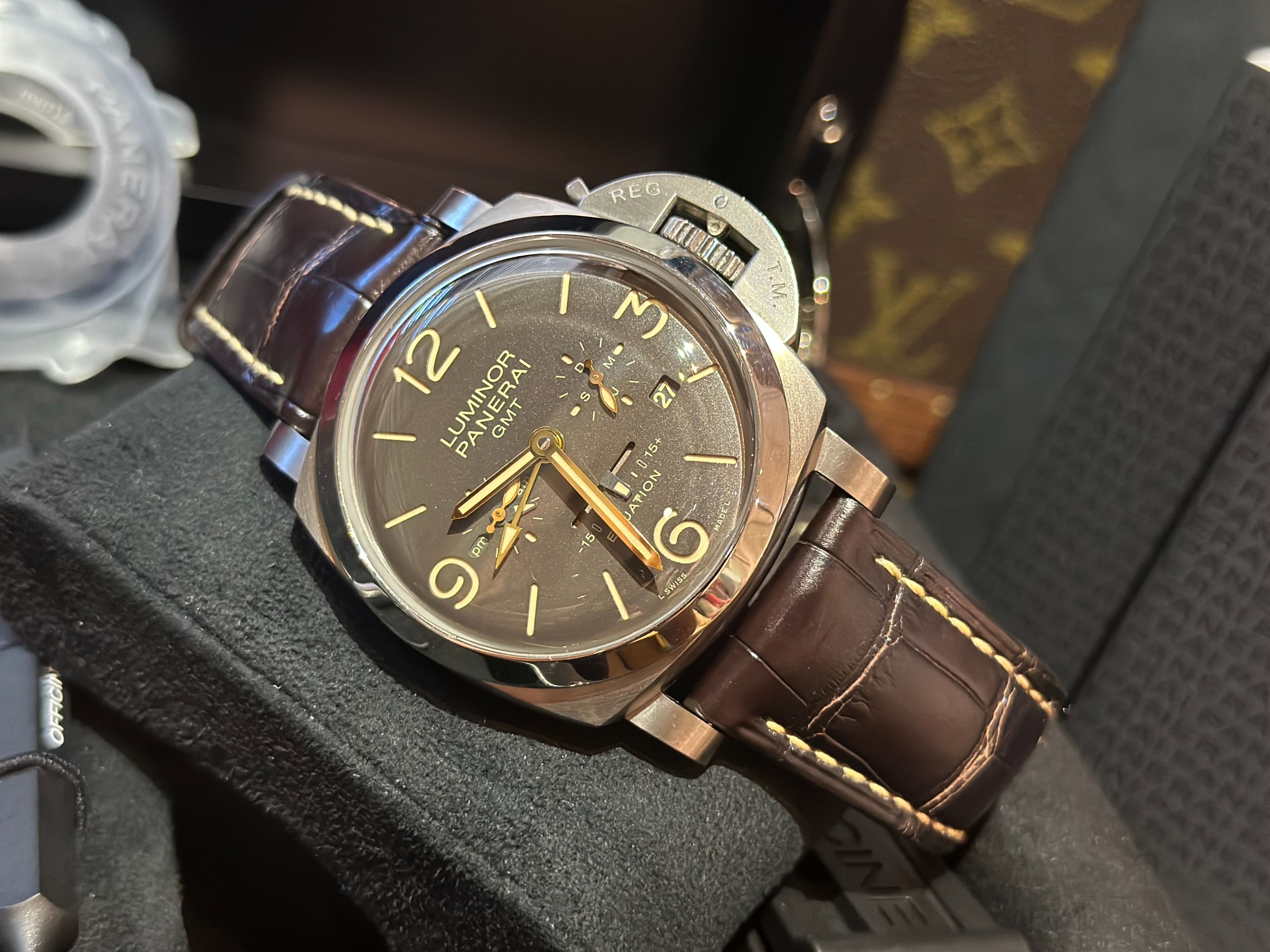DISCONTINUED PAM000656 Panerai Luminor 1950 GMT Equation of Time PAM 656 Lowest priced in the
