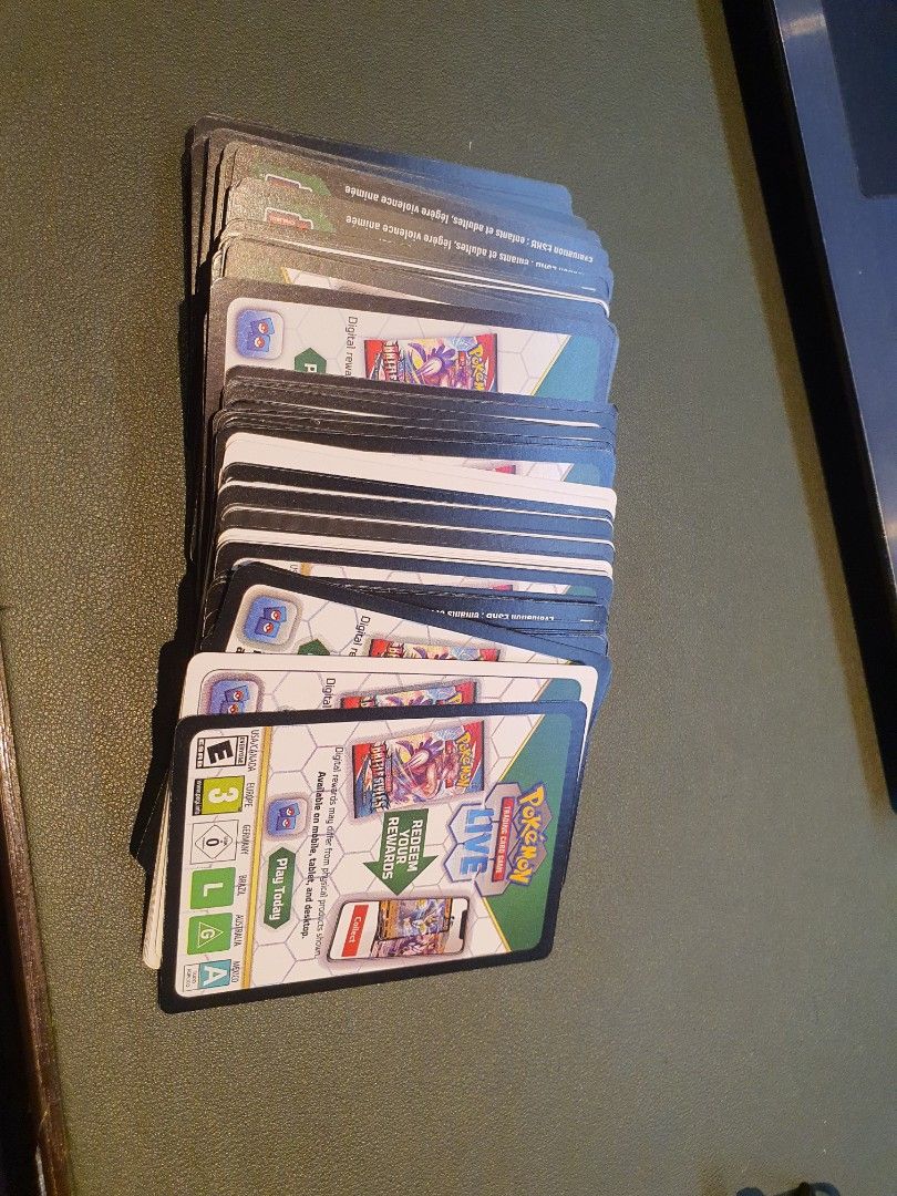 Pokémon Code Cards (Category: Game Gift Cards & Accounts) located in Singapore. Submitted by 135larry (Listing ID 1251037018, Image 1). Description: Codes all the way back to evolution including products and boxes DISCOUNT FOR BULK BUYS 👀 will send you the codes after transaction has been made 🍀🍀🍀.