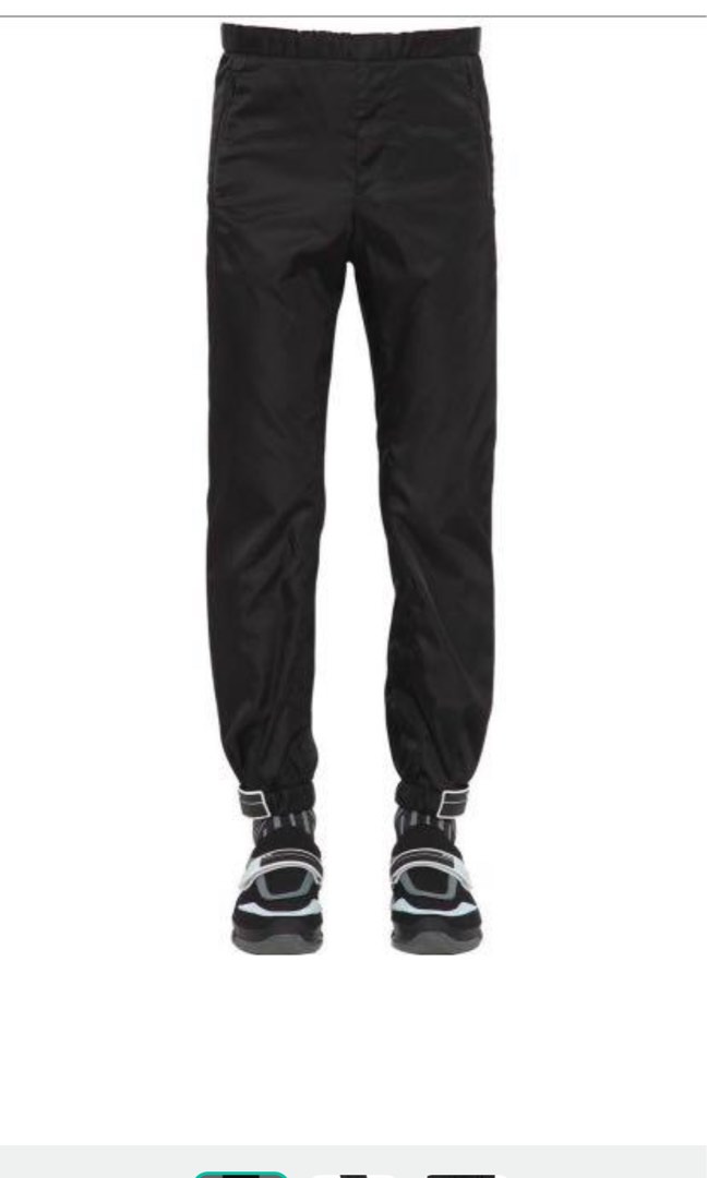 Prada Nylon Gabardine Track Pantd Luxury Apparel on Carousell