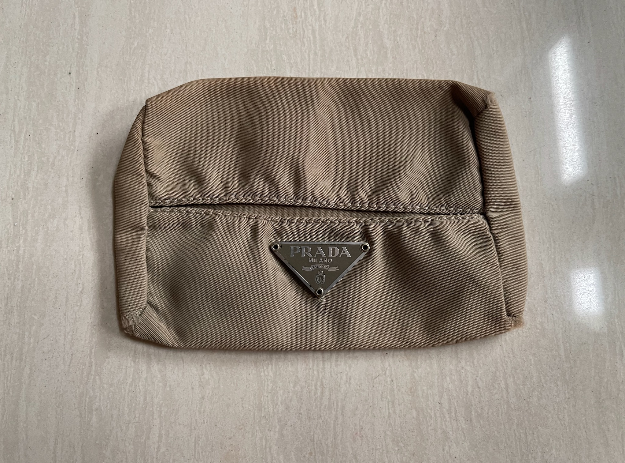 Prada tissue pouch