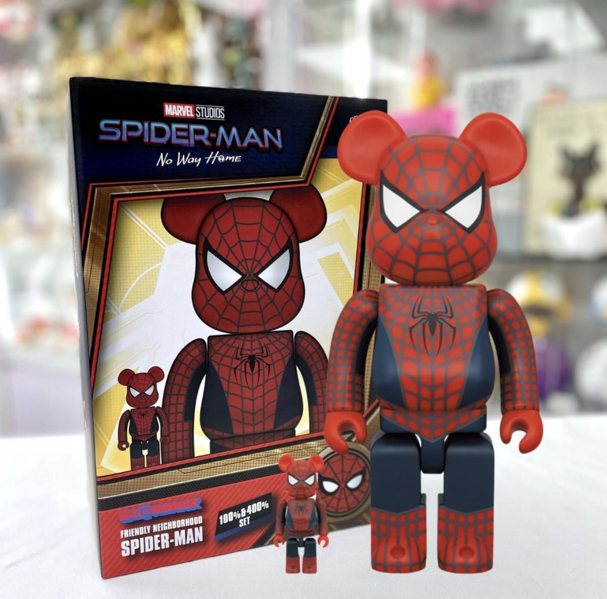 BE@RBRICK SPIDER-MAN BLACK 100％&400％