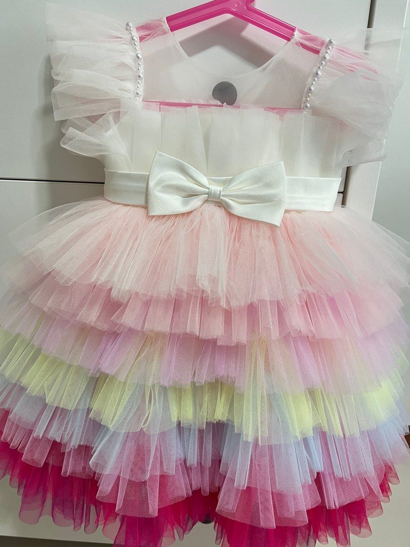 White first birthday dress online