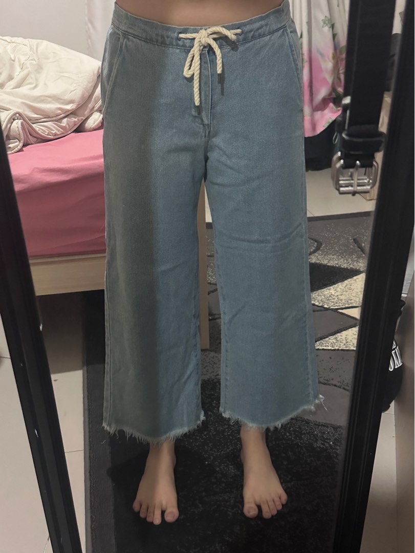 Jeans culotte pull and bear hot sale